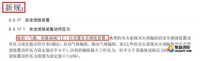 更改了安全泄放裝置泄放動作壓力要求、安全泄放裝置動作試 驗方法